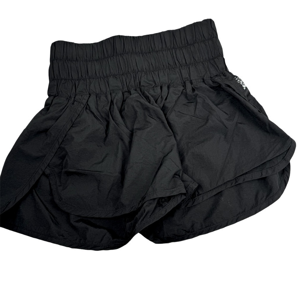 Free People FPM The Way Home Black High Rise Running Shorts